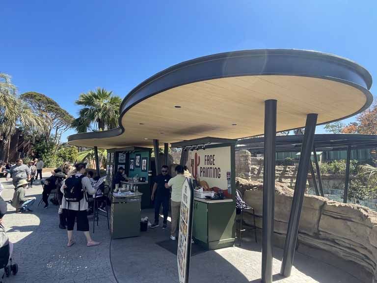 Face Painting Curved Steel Roof San Diego Zoo